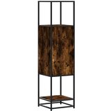 vidaXL Visoka ploča dimljeni hrast 35,5x35x139cm izrađeno drvo i metal | shoptok.hr
