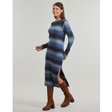 PepeJeans Dolge obleke COLOMBE DRESS Modra | Shoptok.si
