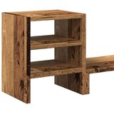 vidaXL Stojalo za monitor z organizatorjem starinski les inž. les | Shoptok.si