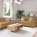 2-delni set kavčev s blazinami rjava žamet, (22054608) Cene