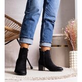 Gemre Black block-heeled ankle boots Sabriya Cijene