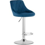 Brandless Hocker KAST - mornarsko modri žamet / kromiran podstavek x 2, (22060694) | Shoptok.si