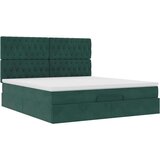  Otomanski posteljni okvir z vzmetnicami zelen 180x200cm žamet, (21653318) | Shoptok.si