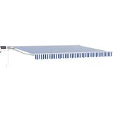  Ručni okvir tende s LED-ima Plava i bijela 4 x 2 m | shoptok.hr