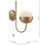  Där Lighting AND0742 - Zidna lampa ANDRE 1xE14/11W/230V mesing | Eponuda.com