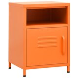 Maison Chic Nočna omarica - Nočna miza oranžna 35x35x51 cm jeklo, (21690098) | Shoptok.si