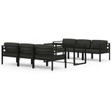  7-dijelna vrtna garnitura s jastucima aluminijska antracit | shoptok.hr