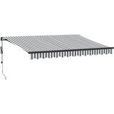 vidaXL Avtomatsko zložljiva tenda antracit in bela 350x250 cm, (21260633) | Shoptok.si