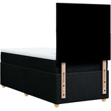 vidaXL Box spring postelja z vzmetnico črna 100x200 cm blago | Shoptok.si