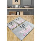  Make time djt multicolor bathmat set (3 pieces) Cene