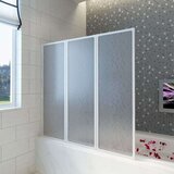 vidaXL Zložljiva stena za tuš 117 x 120 cm s 3 ploščami Cene