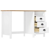  Radni stol Hill s 3 ladice 120 x 50 x 74 cm od masivne borovine | shoptok.hr
