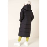 Bigdart T5120 Hooded Long Puffer Hijab Coat - Black | Shoptok.si
