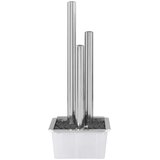  Vrtna fontana srebrna 48 x 34 x 123 cm od nehrđajućeg čelika | shoptok.hr