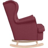 vidaXL Gugalni stol Vino rdeče 74x90x102 cm Tkanina | Shoptok.si