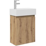 vidaXL Kopalniška omarica s tapo Artisan hrast 45,5 x 22,5 x 84 cm, (5000245392) | Shoptok.si