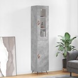  The Living Store Visoka omara betonsko siva 34,5x34x180 cm inženirski les - Visoka Omara, (21429704) Cene