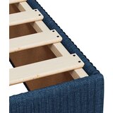 vidaXL Krevet s oprugama i madracem plavi 200 x 200 cm od tkanine | shoptok.hr