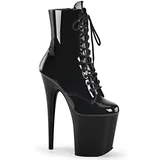 Pleaser Flamingo-1020 Blk Pat/Blk 42