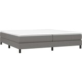  Box spring postelja z vzmetnico temno siva 200x200 cm blago, (20723721) | Shoptok.si