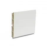 pvc cokla bela 10cm mat