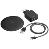 Set bežičnih punjača &quot,QI-FC15 Metal&quot, 15W, podloga za bežično punjenje pametnog telefona, crna indukcijski punjač 2000 mA QI-FC15 Metal 00201687 crna