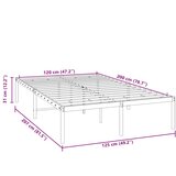  Metalni okvir za krevet bijeli 120 x 200 cm | Eponuda.ba