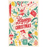 eleanor stuart pamučna kuhinjska krpa happy christmas, 46 x 71 cm | shoptok.hr