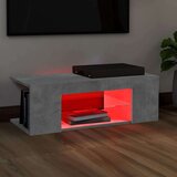 vidaXL TV ormarić s LED svjetlima siva boja betona 90 x 39 x 30 cm | shoptok.hr