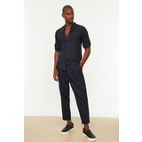 Trendyol Navy Blue Men's Crop Pleated Pants | Shoptok.si