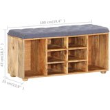 vidaXL Klop za hodnik 100x35x47 cm trden mangov les | Shoptok.si