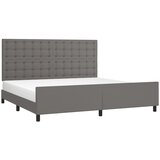  Okvir za krevet s uzglavljem sivi 200x200 cm od umjetne kože | shoptok.hr