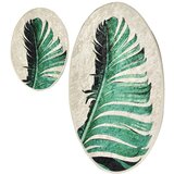 Lessentiel Maison Kupaonski set tepiha GREEN 2 komada, Floret | shoptok.hr
