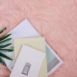 Lažni Ovčji Tepih Ružičasta 80 x 80 cm Poliester | shoptok.hr