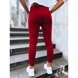 DStreet Spodnie damskie dresowe FITS bordowe | shoptok.hr