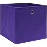  Kutije za pohranu 10 kom netkana tkanina 28x28x28 cm ljubičaste | shoptok.hr