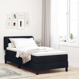  Krevet s madracem Crna 100x200 cm Tkanina Cijene