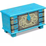  Škrinja za pohranu Plava Mango drvo 80x40x45 cm | shoptok.hr