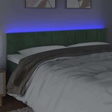  Posteljno vzglavje temno zeleno 180x5x78/88 cm žamet, (20952187) | Shoptok.si
