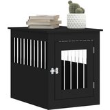 vidaXL Namještaj s kavezom za pse crni 55x75x65 cm drveni | shoptok.hr