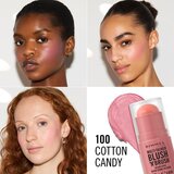 Rimmel London Multi-Tasker Blush'N'brush rumenilo u olovci s kistom nijansa 100 Cotton Candy 8 g | shoptok.hr