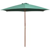 vidaXL Senčnik 270x270 cm lesen drog zelene barve, (20609894) | Shoptok.si