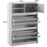 MID.YOU Omara Za Čevlje Tisa, Bela | Shoptok.si