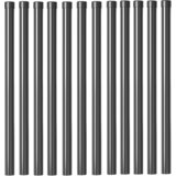  Steber ograje. 12 pcs Siva 80 cm Jeklo s prašnim premazom, (5000157991) | Shoptok.si