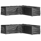 vidaXL Prevleka za pohištvo L oblike 2 kosa 16 obročkov 250x250x70 cm Cene