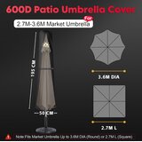 ZETTUM zaščitna prevleka za vrtni senčnik | Shoptok.si