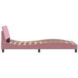 vidaXL okvir za krevet s uzglavljem ružičasti 100x200 cm baršunasti | shoptok.hr