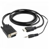  Kabl HDMI-VGA+Audio Gembird A-HDMI-VGA-03-6 1.8m | ePonuda.com