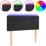 Maison Chic led posteljno vzglavje - vzglavna omarica - nočna omarica črno 90x5x78/88 cm žamet, (21707782) Cene
