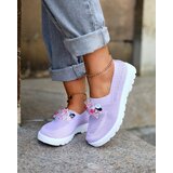 Resti Purple women's fabric moccasins with crystals Fezens | Shoptok.si